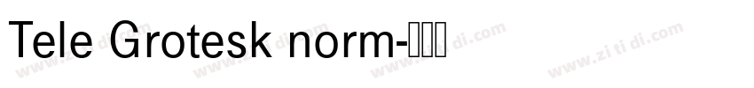Tele Grotesk norm字体转换